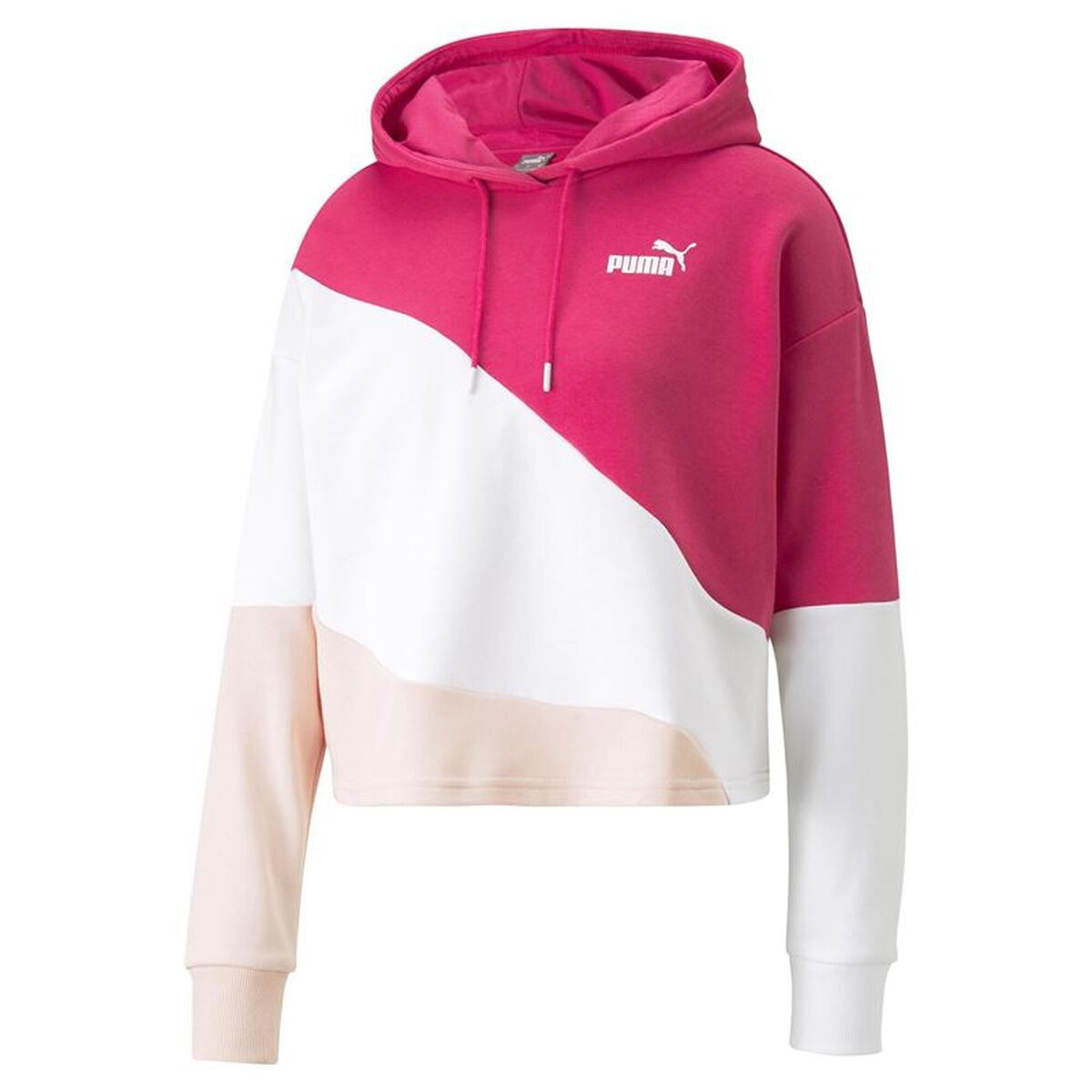 Womens Hoodie Puma Puma Power Cat Dark pink