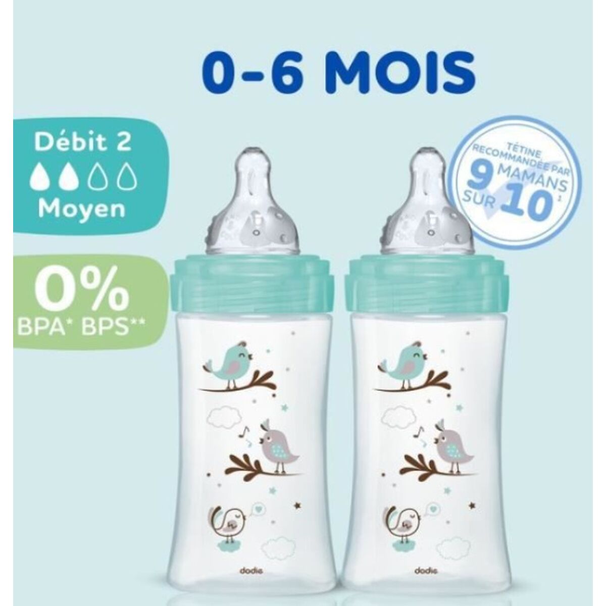 Set of baby’s bottles Dodie 3 uds