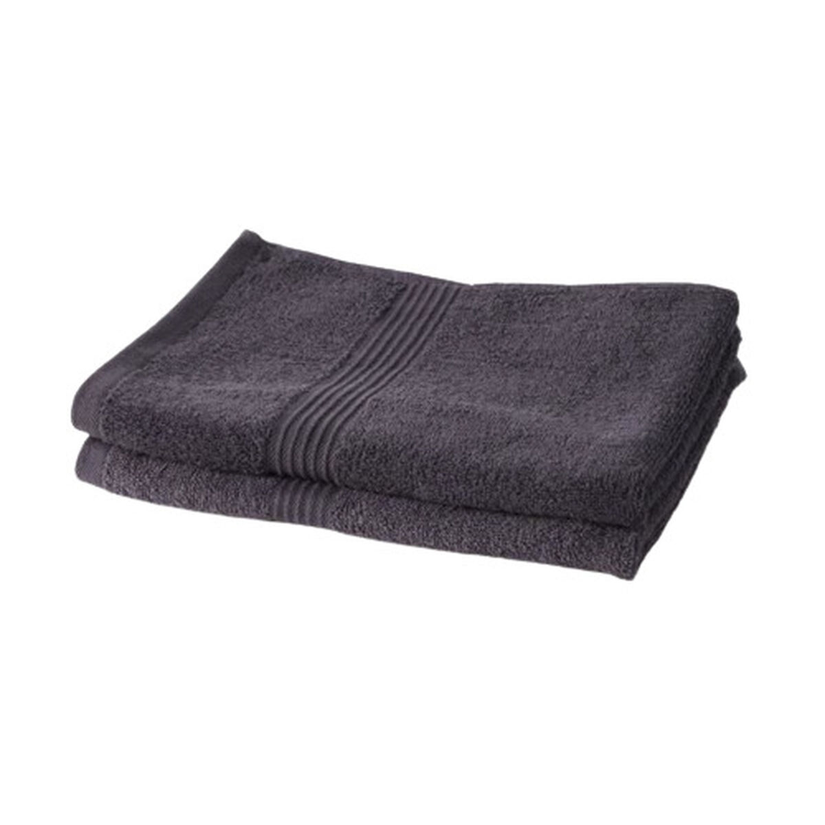 Towels Set TODAY Essential charcoal 50 x 90 cm (2 Units) Towels Set TODAY Essential charcoal 50 x 90 cm (2 Units)