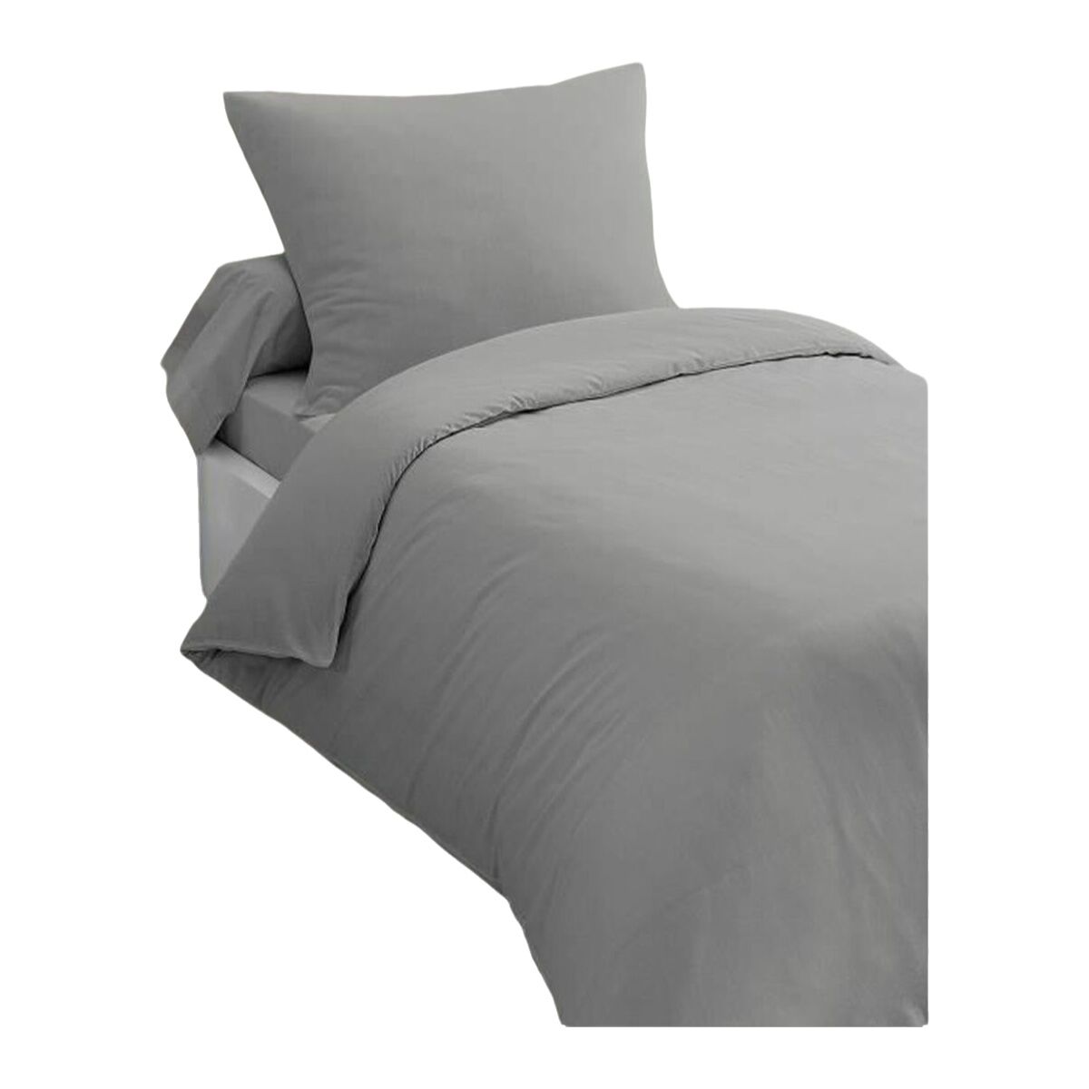 Duvet cover set HOME LINGE PASSION Light grey Double 2 Pieces Duvet cover set HOME LINGE PASSION Light grey Double 2 Pieces