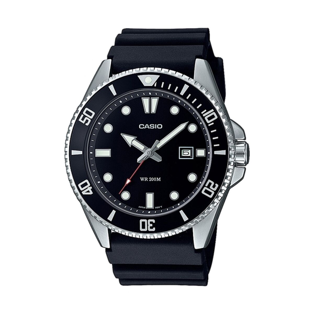 Men’s Watch Casio MDV-107D-1A1VEF Black Silver ( 46 mm)