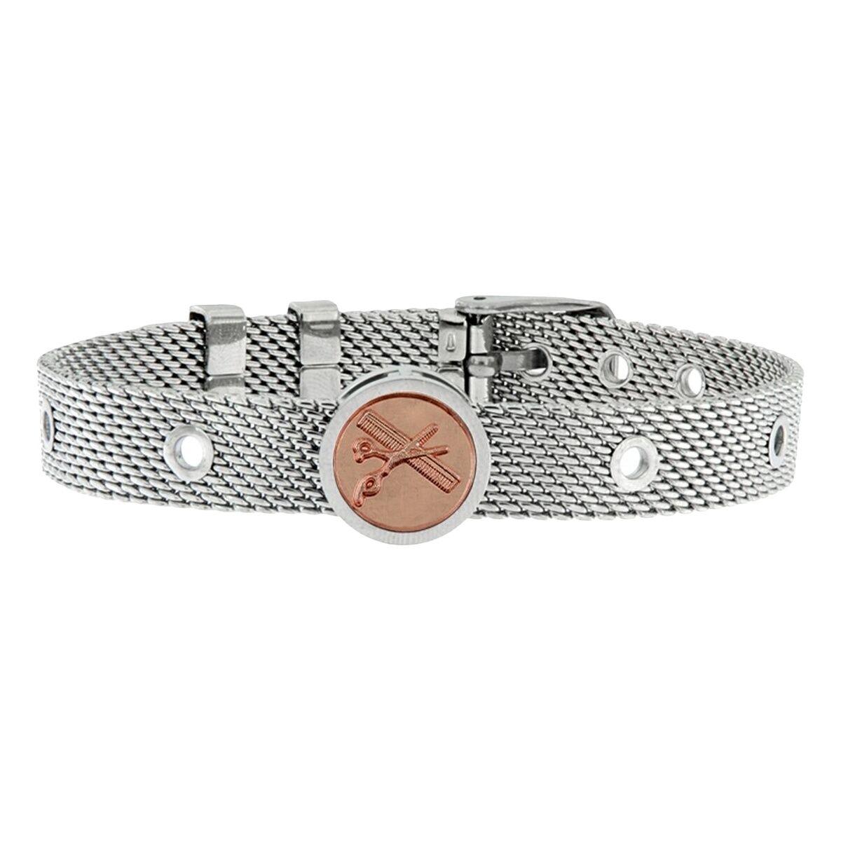 Unisex Bracelet Hairstylist Talent Jewels TJA-3-19-02-1-235 Silver
