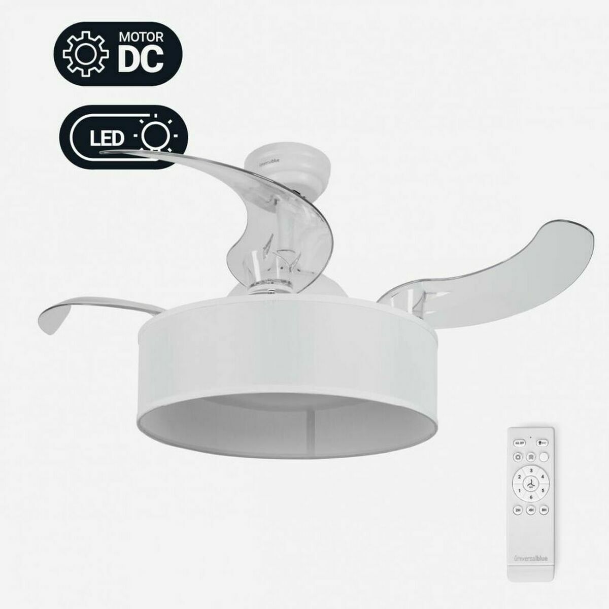 Ceiling Fan Universal Blue 293-UVT1340-22  104 cm