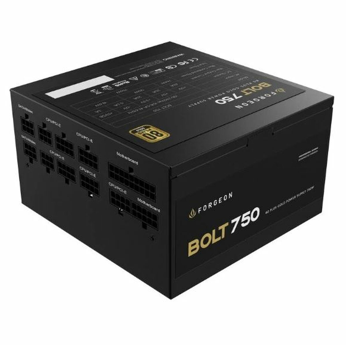 Power supply Forgeon Bolt 750 W 80 Plus Gold Power supply Forgeon Bolt 750 W 80 Plus Gold
