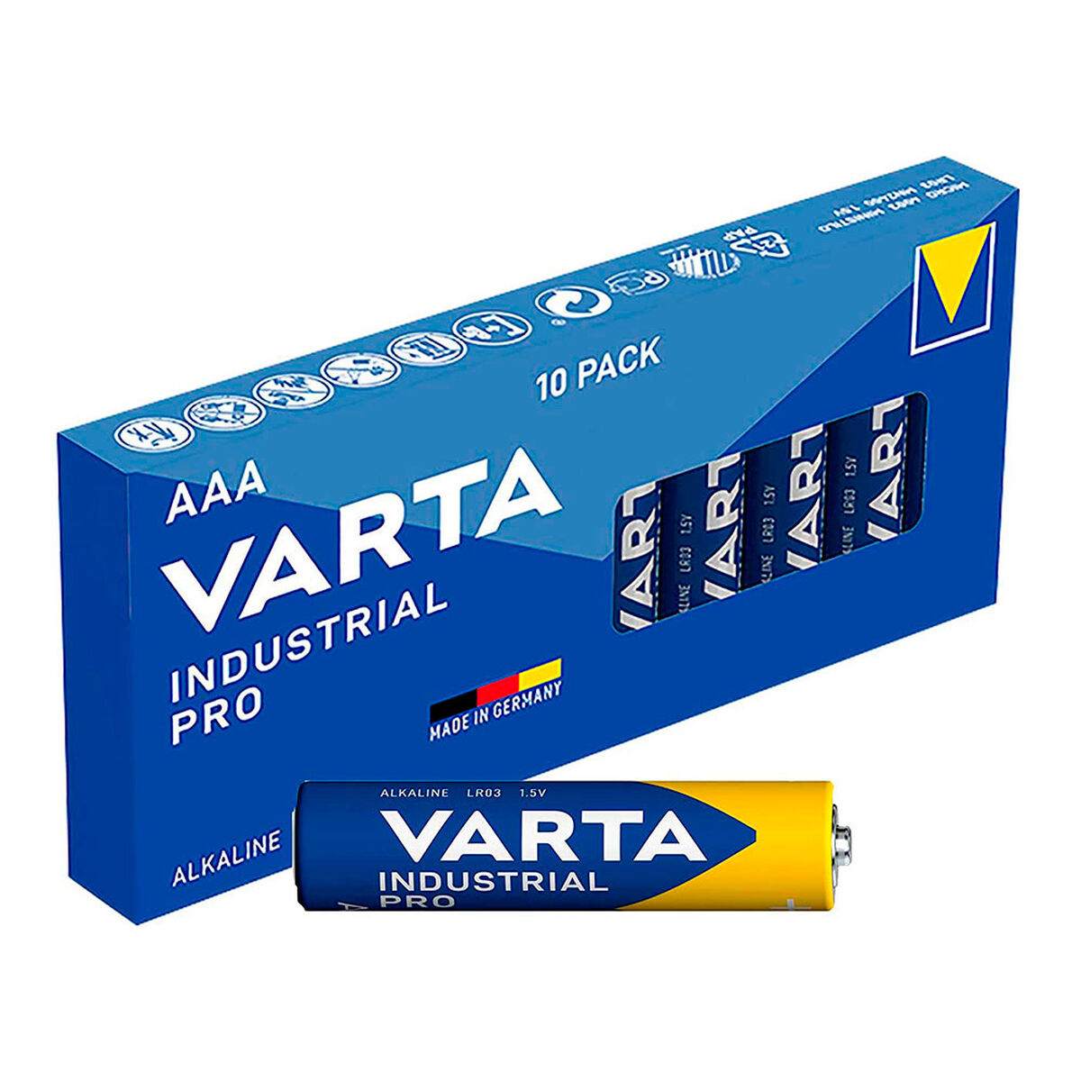 Batteries Varta Industrial Pro AAA LR03 1,5 V (10Units) Batteries Varta Industrial Pro AAA LR03 1,5 V (10Units)