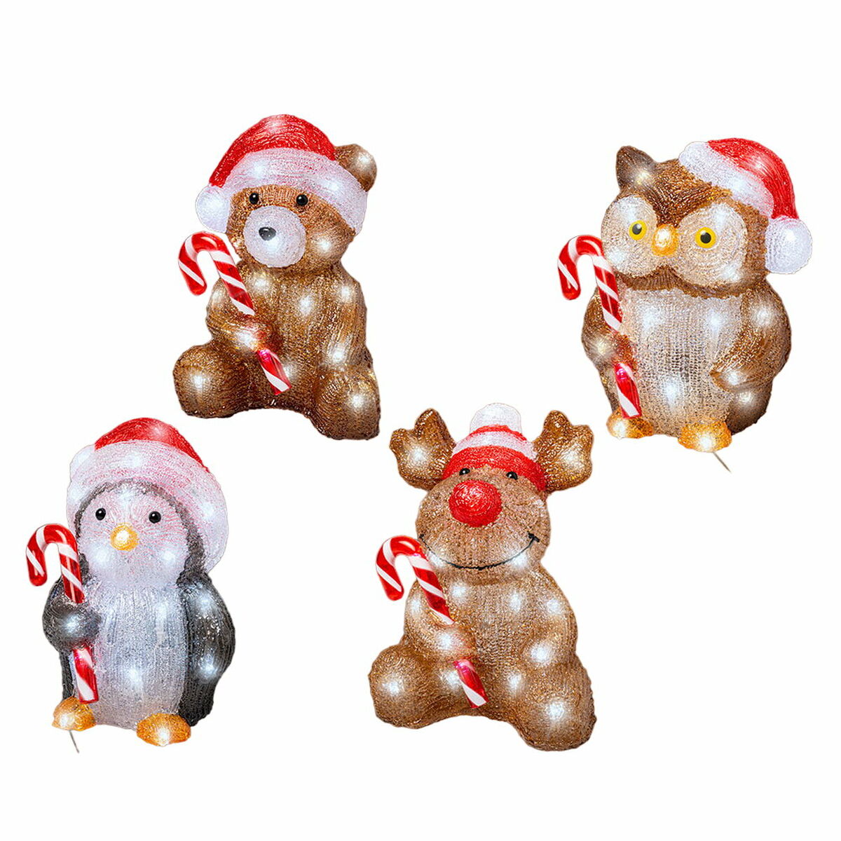 Decorative Garden Figure 491338 animals Christmas 17,8 x 17,2 x 23,5 cm Decorative Garden Figure 491338 animals Christmas 17,8 x 17,2 x 23,5 cm