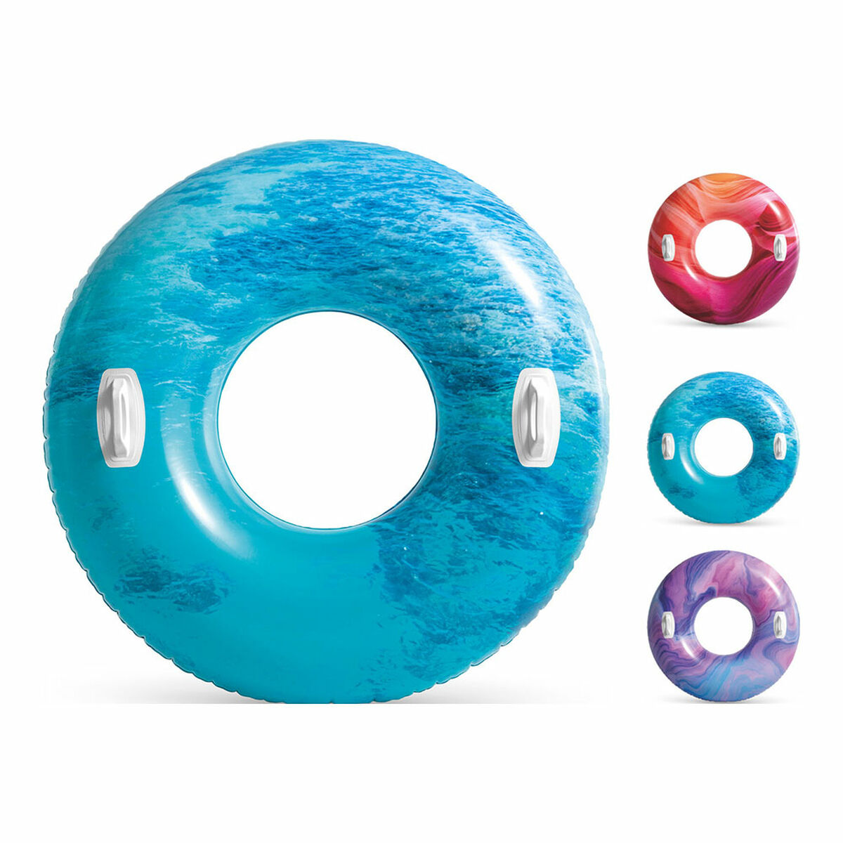 Inflatable Pool Float Intex With handles 91 cm Multicolour Inflatable Pool Float Intex With handles 91 cm Multicolour