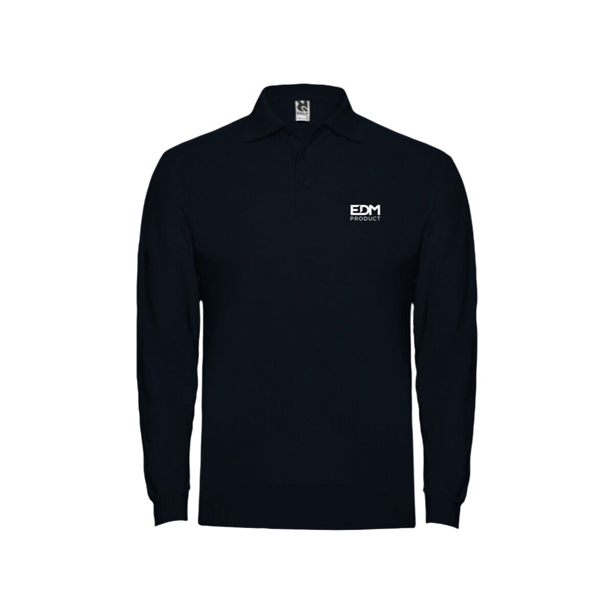 Men’s Long Sleeve Polo EDM Black