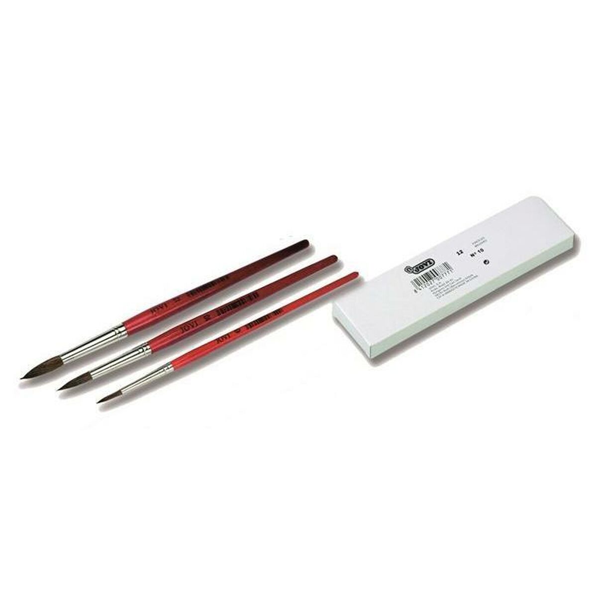 Paintbrushes Jovi PONEY N3 Brown 178 mm 5,5 mm 12 Pieces (25 Units)