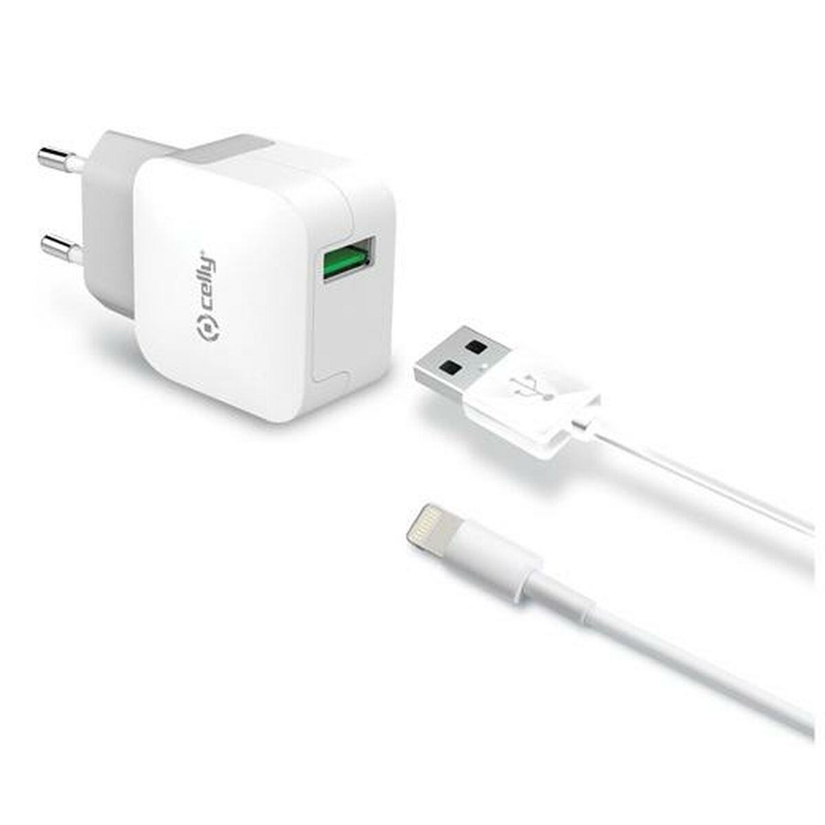 Wall Charger Celly White 12 W (5 Units)