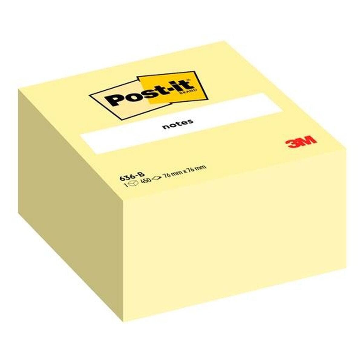 Sticky Notes Post-it Yellow 76 x 76 mm (24 Units)