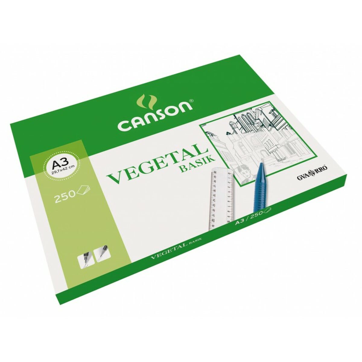 Tracing Paper Canson Basik 250 Sheets 90 g/m 29,7 x 42 cm