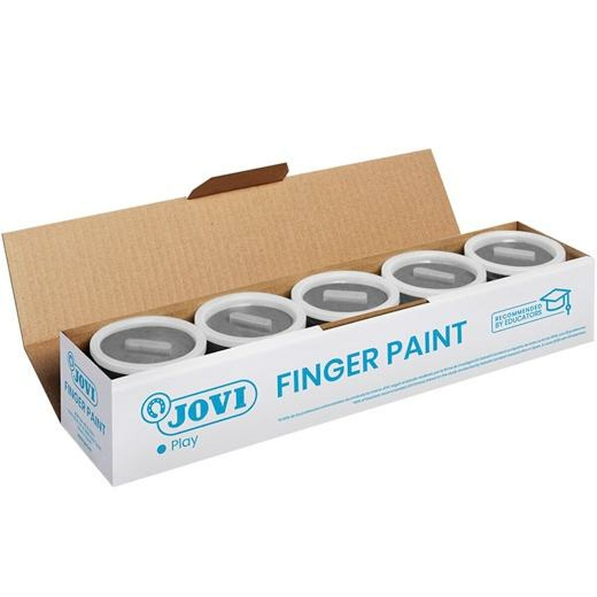 Finger Paint Jovi Finger Paint Black 5 Pieces 125 ml Finger Paint Jovi Finger Paint Black 5 Pieces 125 ml