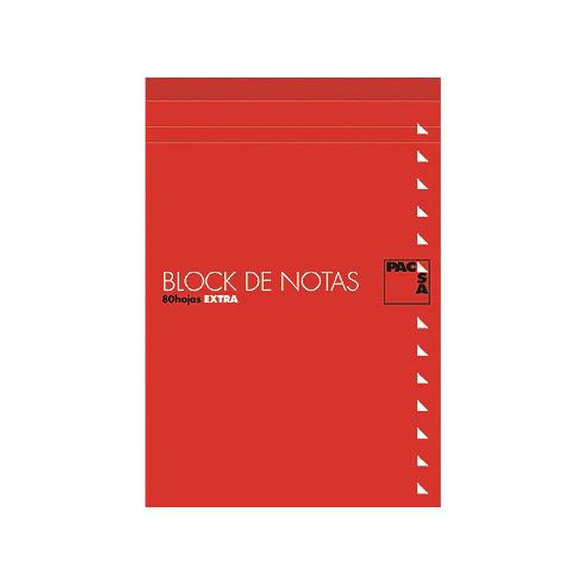 Notepad Pacsa Red 80 Sheets 10 Pieces Notepad Pacsa Red 80 Sheets 10 Pieces