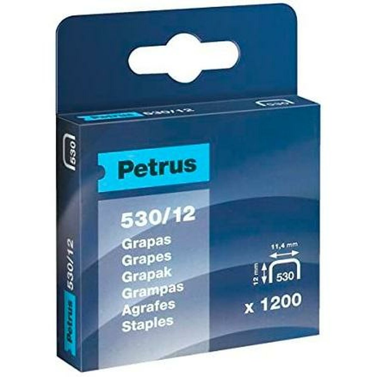 Staples Petrus 530/12 12 mm Staples Petrus 530/12 12 mm