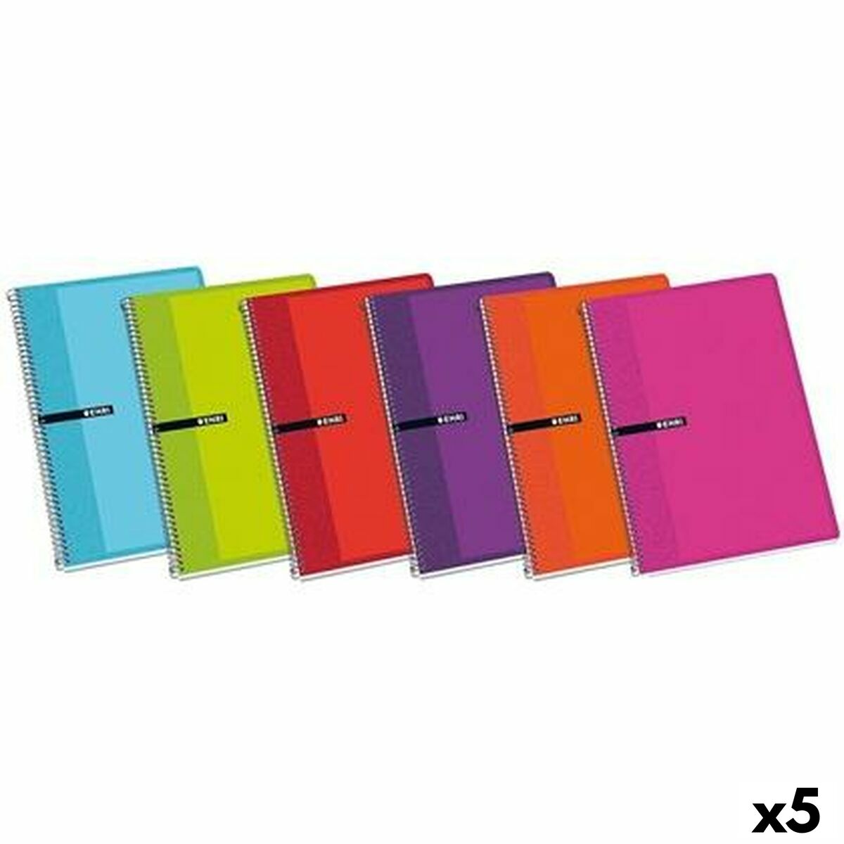 Notebook ENRI 80 Sheets 21,5 x 15,5 cm (5 Units) Notebook ENRI 80 Sheets 21,5 x 15,5 cm (5 Units)