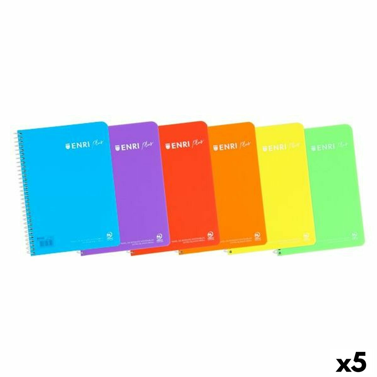 Notebook ENRI Soft cover 80 Sheets Quarto (5 Units) Notebook ENRI Soft cover 80 Sheets Quarto (5 Units)