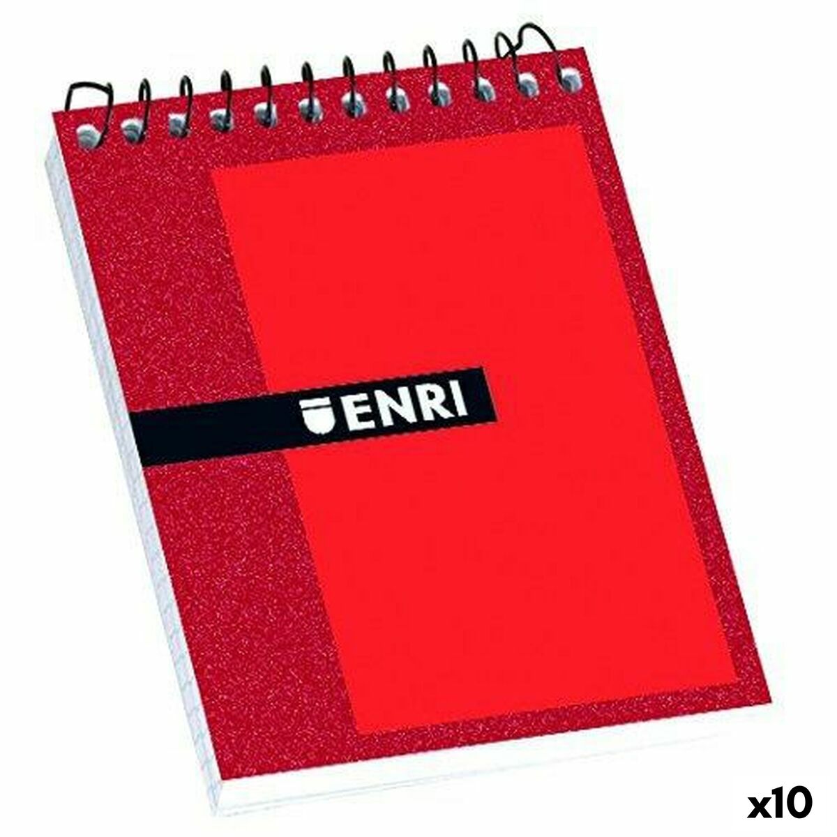 Notepad ENRI Red 80 Sheets 4 mm (10 Units) Notepad ENRI Red 80 Sheets 4 mm (10 Units)