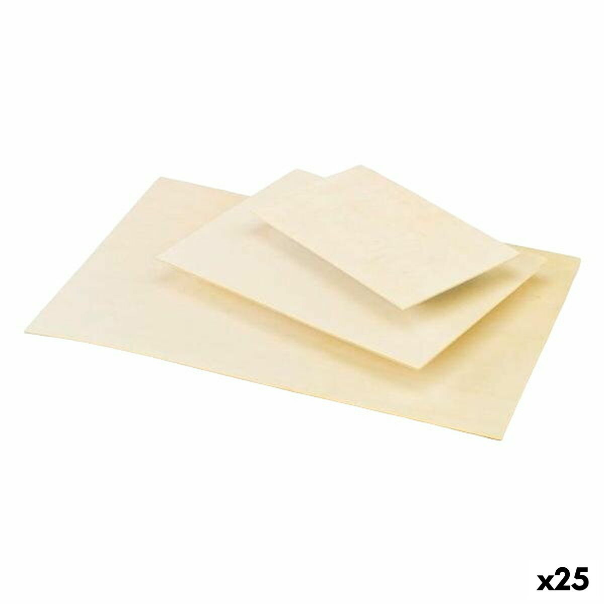 Materials for Handicrafts Faibo Wood 40 x 60 cm (25 Units) Materials for Handicrafts Faibo Wood 40 x 60 cm (25 Units)