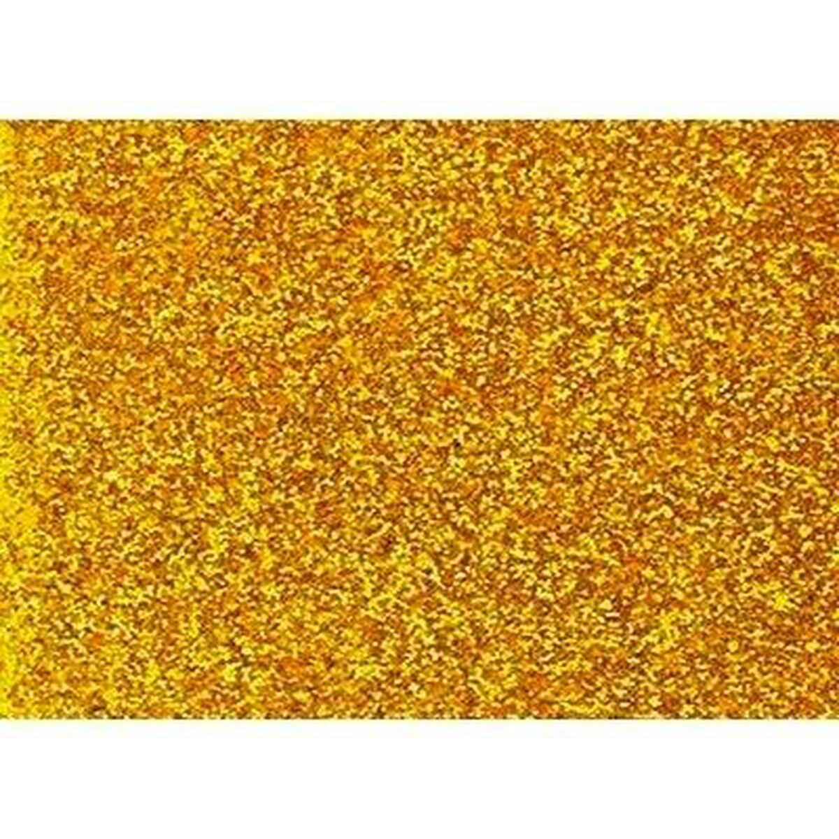 Eva Rubber Fama Golden 20 x 30 cm Glitter (10 Units)