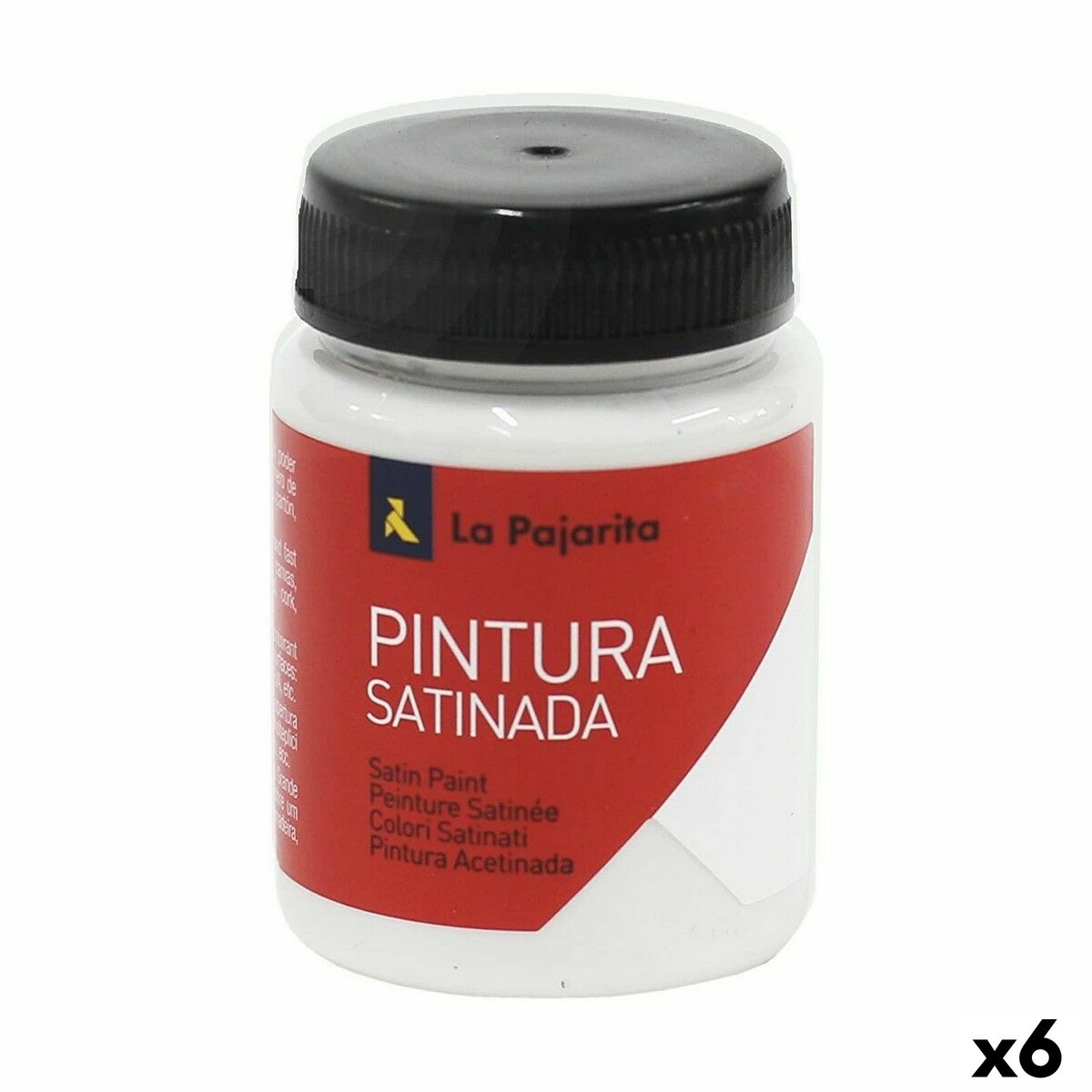 Tempera La Pajarita L-21 6 Pieces White School Satin finish Tempera La Pajarita L-21 6 Pieces White School Satin finish