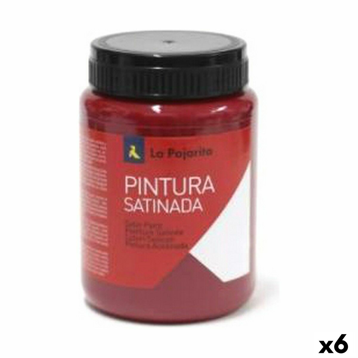 Tempera La Pajarita Carmin L-09 6 Pieces Red Satin finish School Tempera La Pajarita Carmin L-09 6 Pieces Red Satin finish School