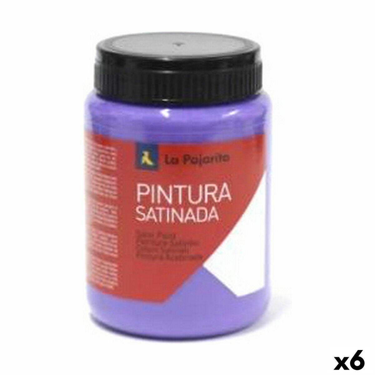 Tempera La Pajarita L-13 6 Pieces Violet Satin finish School Tempera La Pajarita L-13 6 Pieces Violet Satin finish School