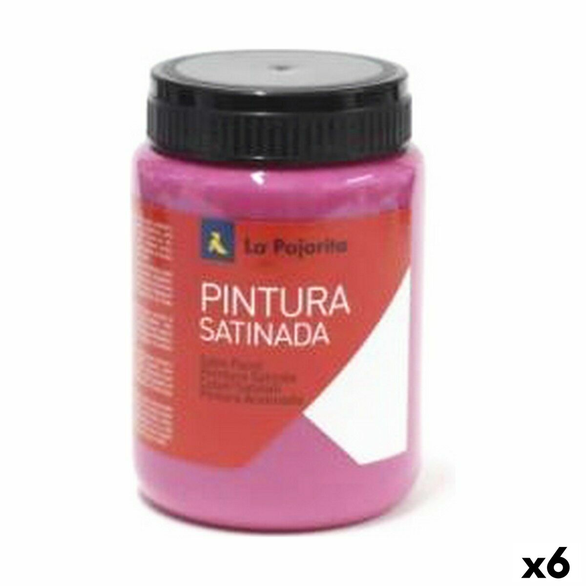 Tempera La Pajarita L-24 6 Pieces Magenta School Satin finish Tempera La Pajarita L-24 6 Pieces Magenta School Satin finish