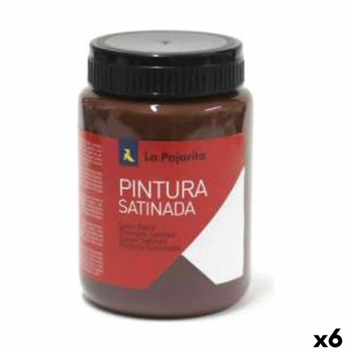 Tempera La Pajarita L-32 6 Pieces Brown School Satin finish Tempera La Pajarita L-32 6 Pieces Brown School Satin finish