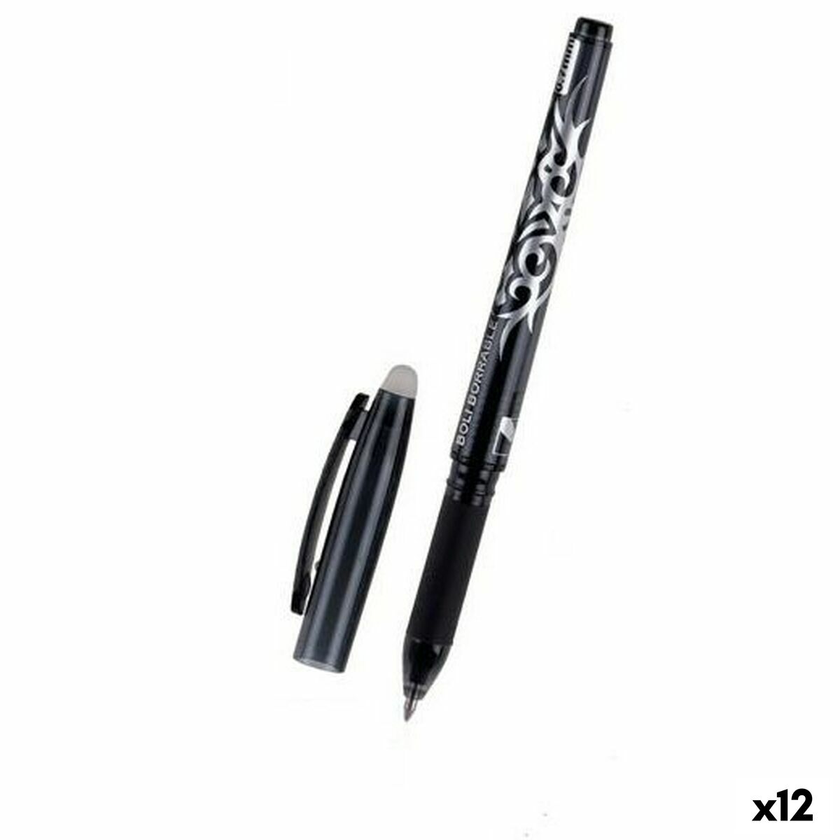 Pen MP Black Erasable ink 0,7 mm (12 Units) Pen MP Black Erasable ink 0,7 mm (12 Units)