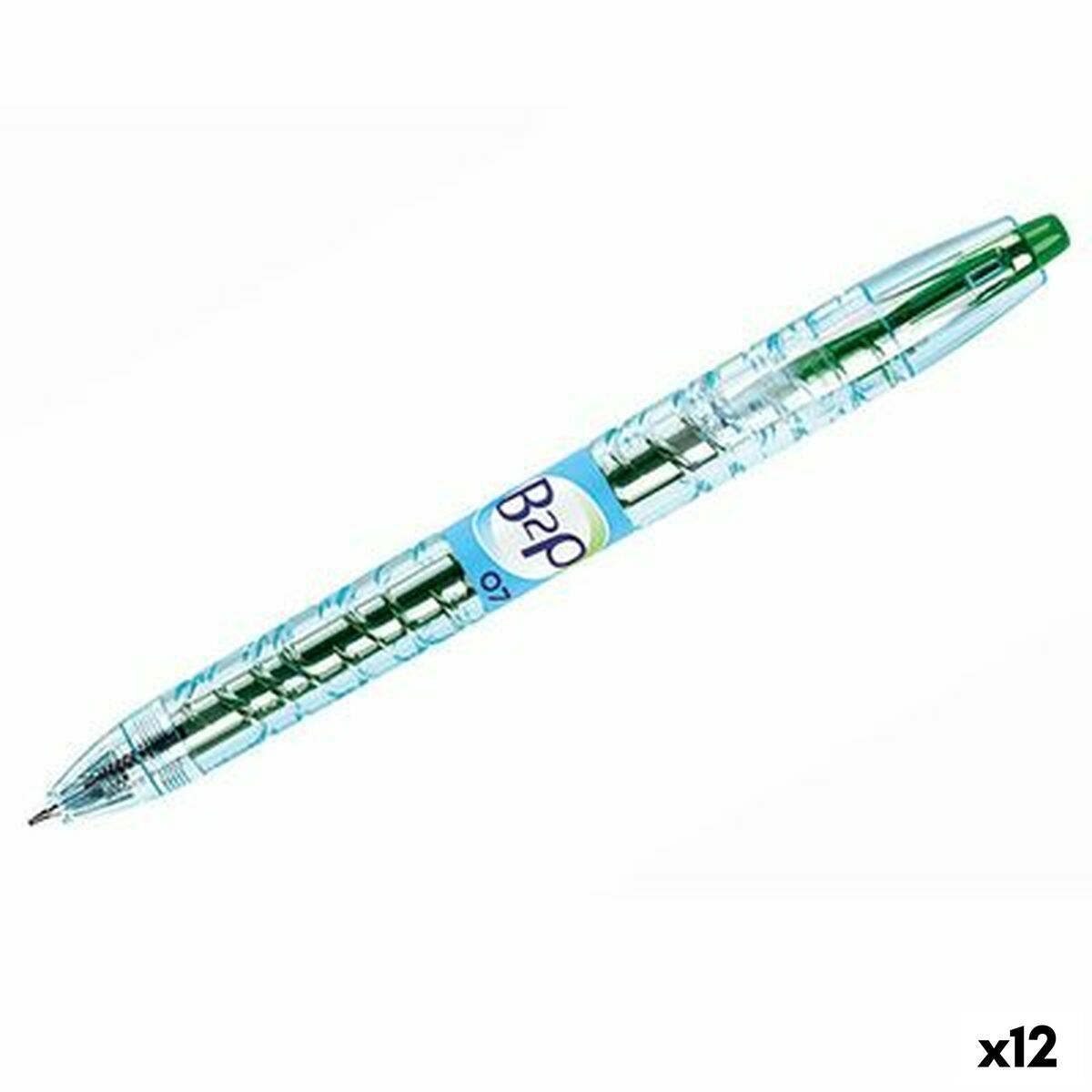 Gel pen Pilot B2P Green 0,4 mm (12 Units) Gel pen Pilot B2P Green 0,4 mm (12 Units)