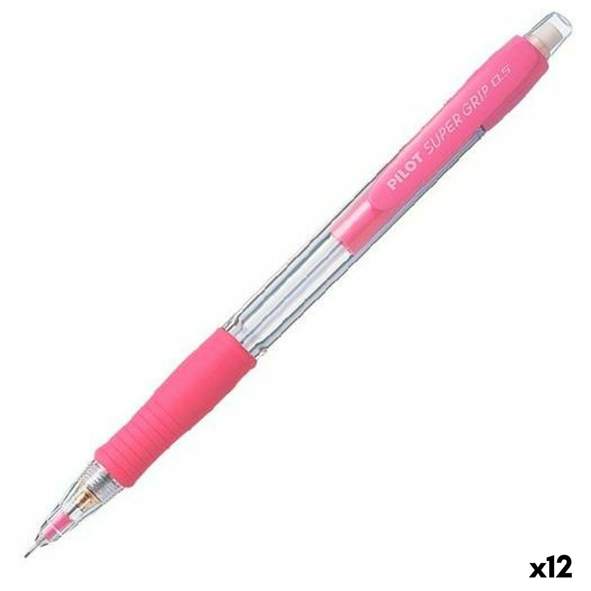 Pencil Lead Holder Pilot Super Grip Pink 0,5 mm (12 Units) Pencil Lead Holder Pilot Super Grip Pink 0,5 mm (12 Units)