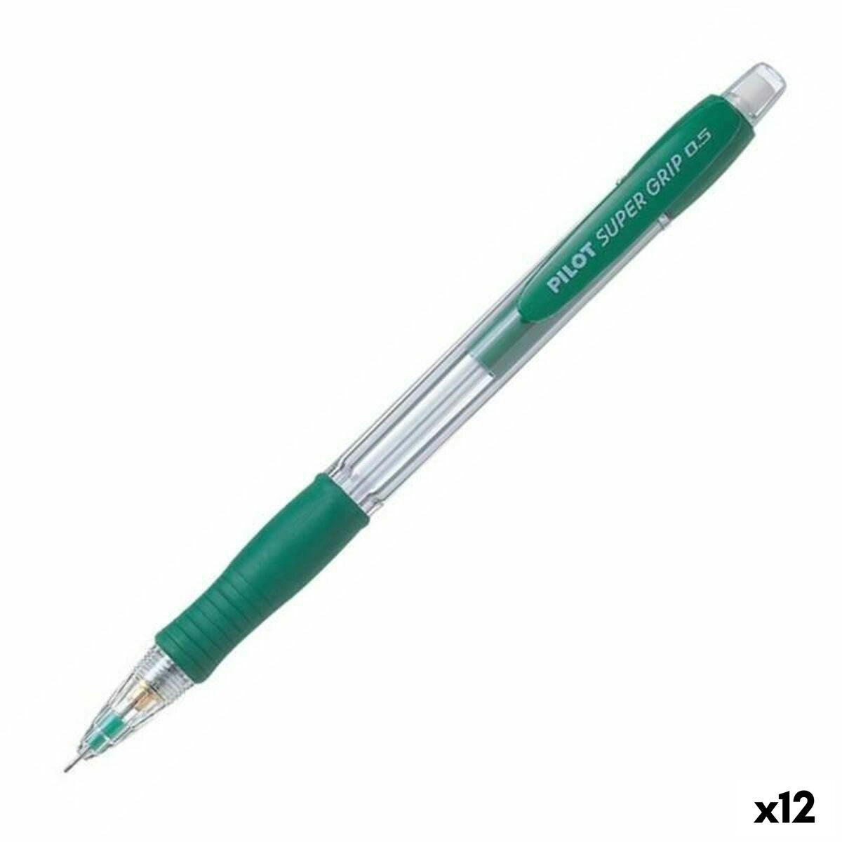 Pencil Lead Holder Pilot Super Grip Green 0,5 mm (12 Units) Pencil Lead Holder Pilot Super Grip Green 0,5 mm (12 Units)