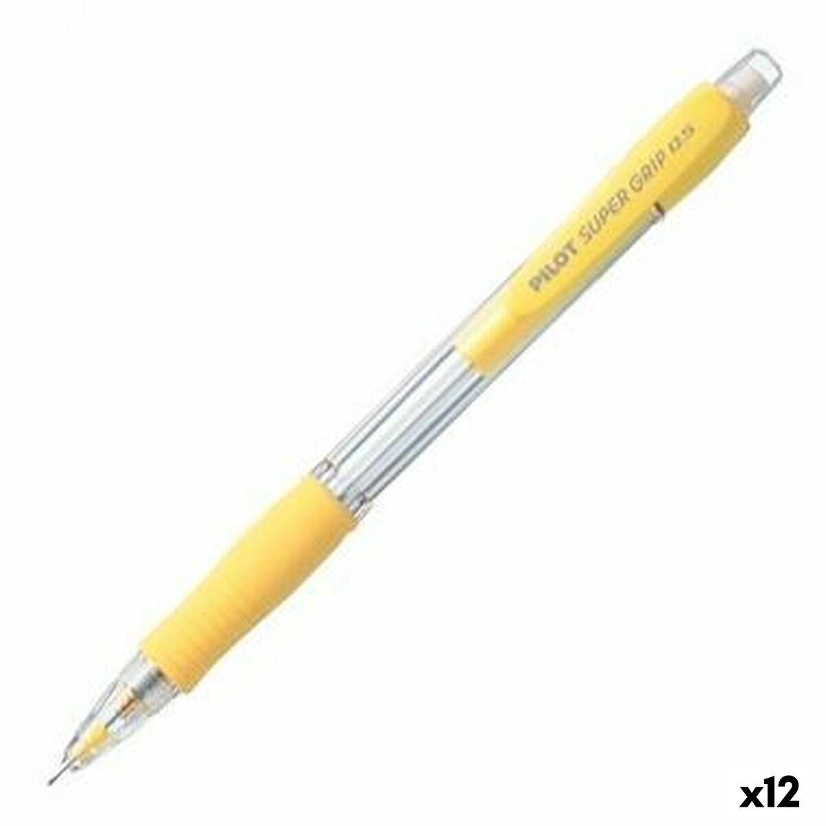 Pencil Lead Holder Pilot Super Grip Yellow 0,5 mm (12 Units) Pencil Lead Holder Pilot Super Grip Yellow 0,5 mm (12 Units)