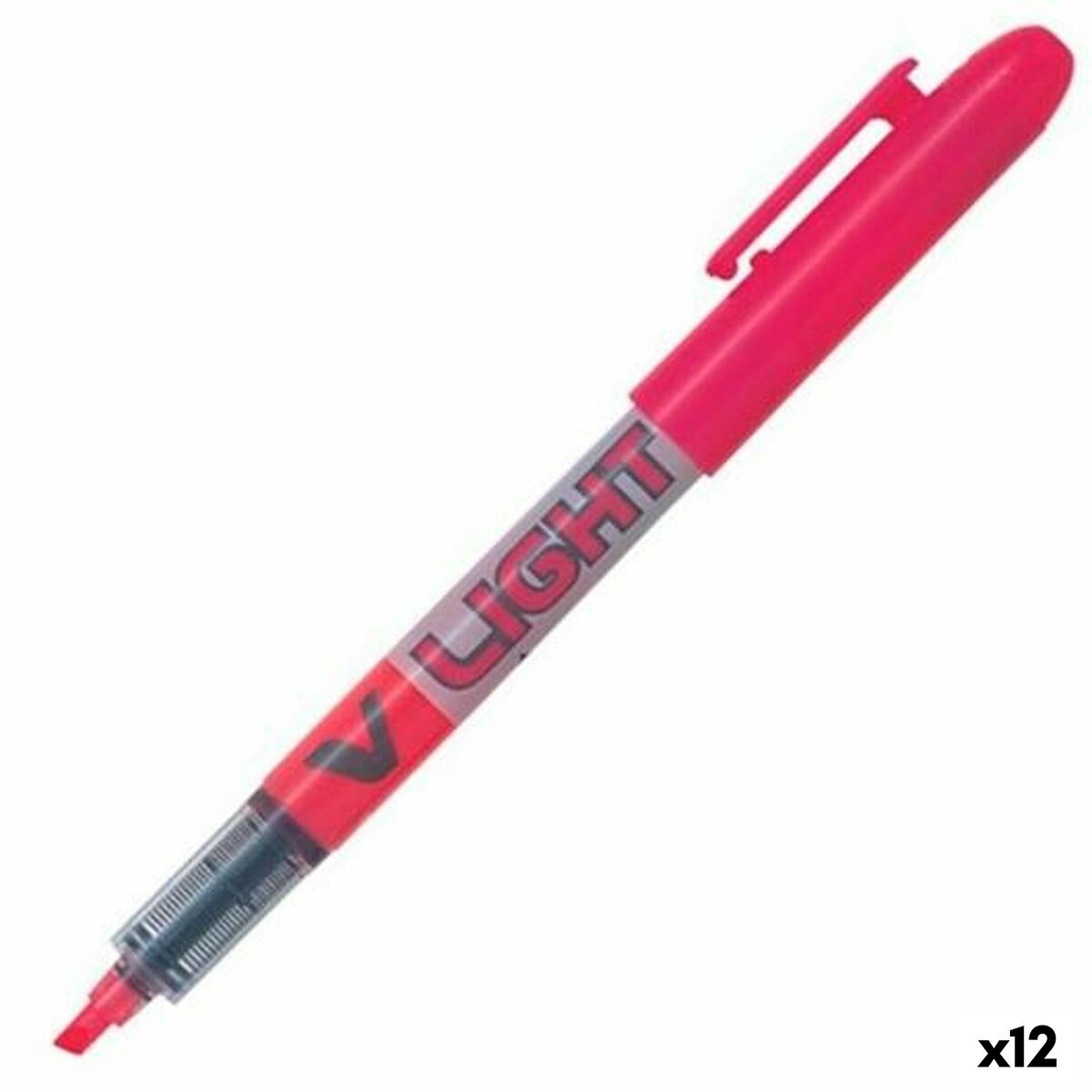 Fluorescent Marker Pilot V Light Rosa Pink (12 Units) Fluorescent Marker Pilot V Light Rosa Pink (12 Units)
