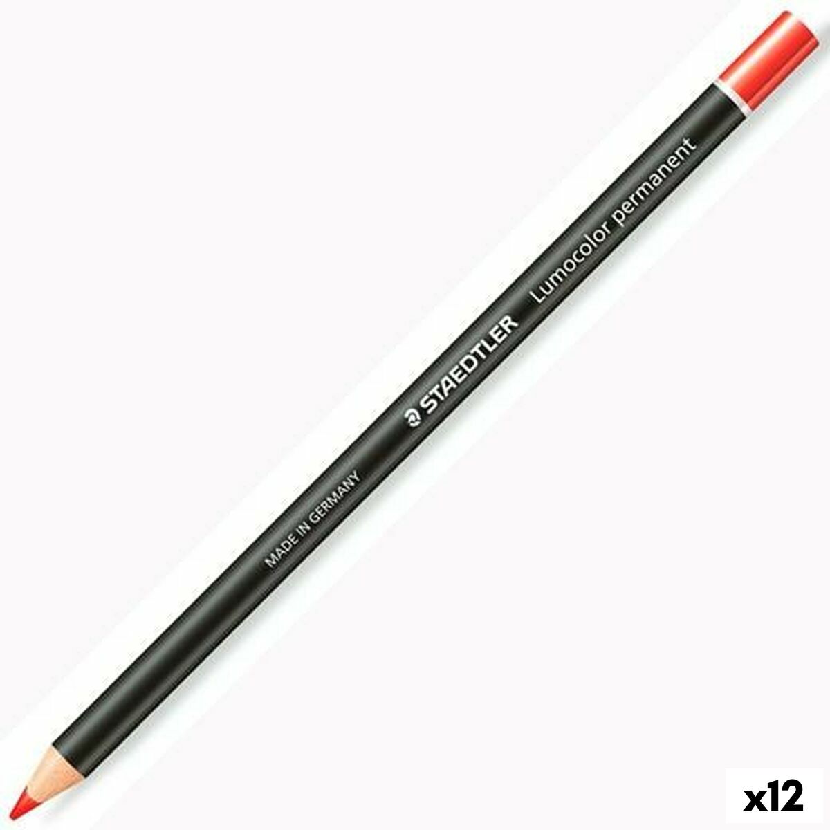 Pencils Staedtler Lumocolor Permanent Glasochrom Permanent Red (12 Units) Pencils Staedtler Lumocolor Permanent Glasochrom Permanent Red (12 Units)