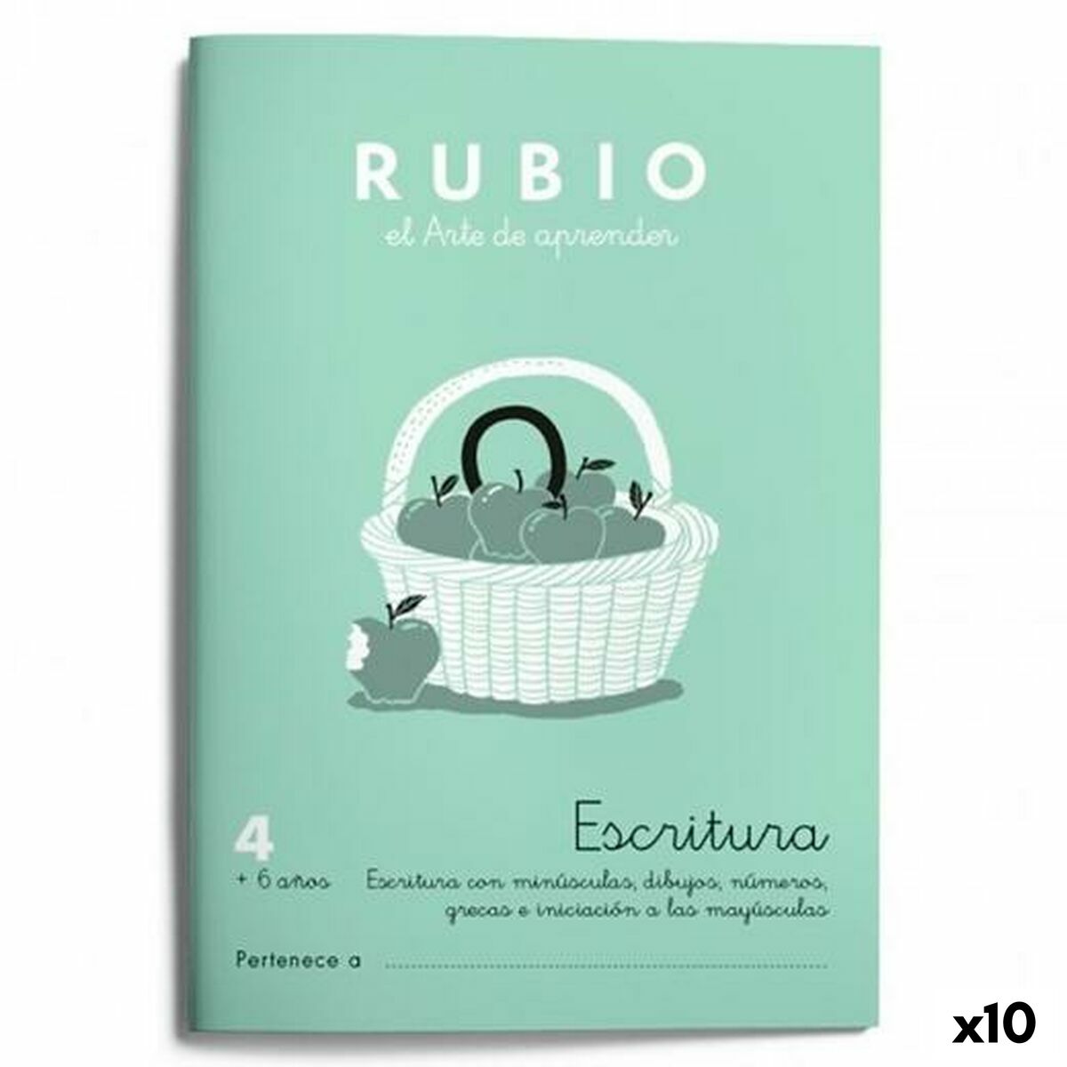 Writing and calligraphy notebook Rubio N 4 A5 Spanish 20 Sheets (10 Units)