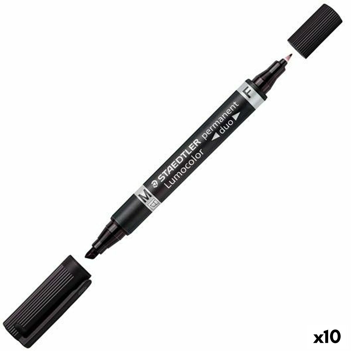 Permanent marker Staedtler Lumocolor 348 Black (10 Units) Permanent marker Staedtler Lumocolor 348 Black (10 Units)