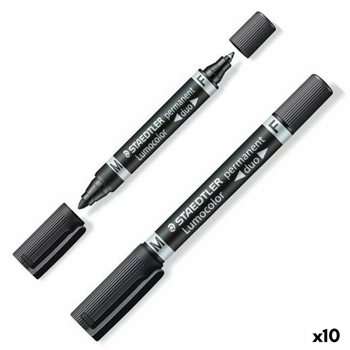 Permanent marker Staedtler Lumocolor 348-9 Black (10 Units) Permanent marker Staedtler Lumocolor 348-9 Black (10 Units)