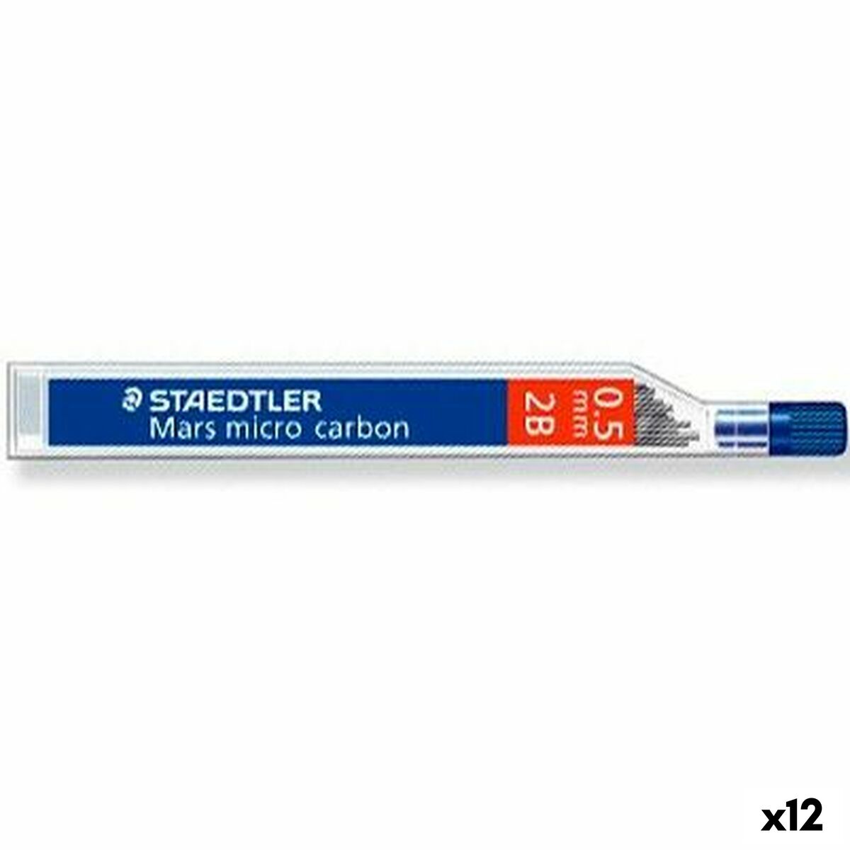 Pencil lead replacement Staedtler Mars Micro Carbon 2B 0,5 mm (12 Units) Pencil lead replacement Staedtler Mars Micro Carbon 2B 0,5 mm (12 Units)