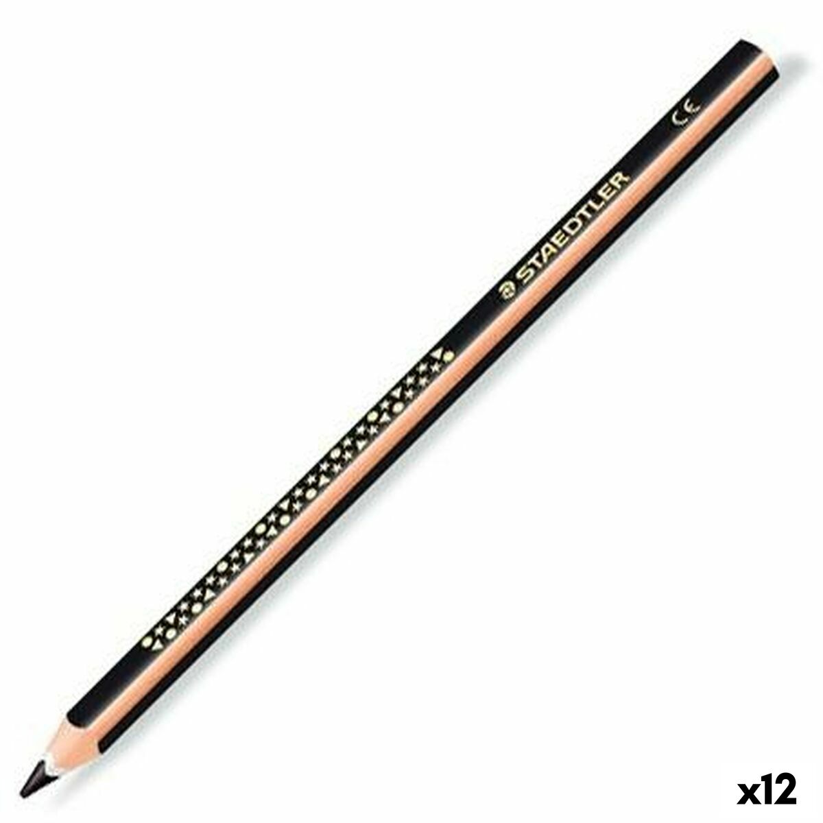 Colouring pencils Staedtler Jumbo Noris Black (12 Units) Colouring pencils Staedtler Jumbo Noris Black (12 Units)