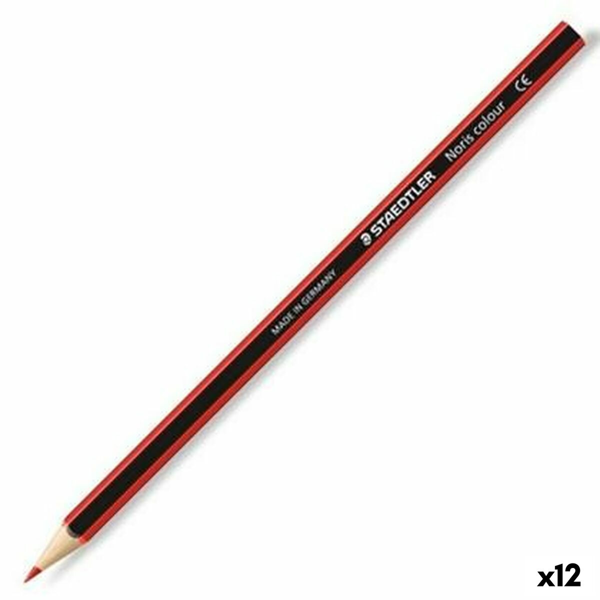 Colouring pencils Staedtler Wopex Red (12 Units) Colouring pencils Staedtler Wopex Red (12 Units)