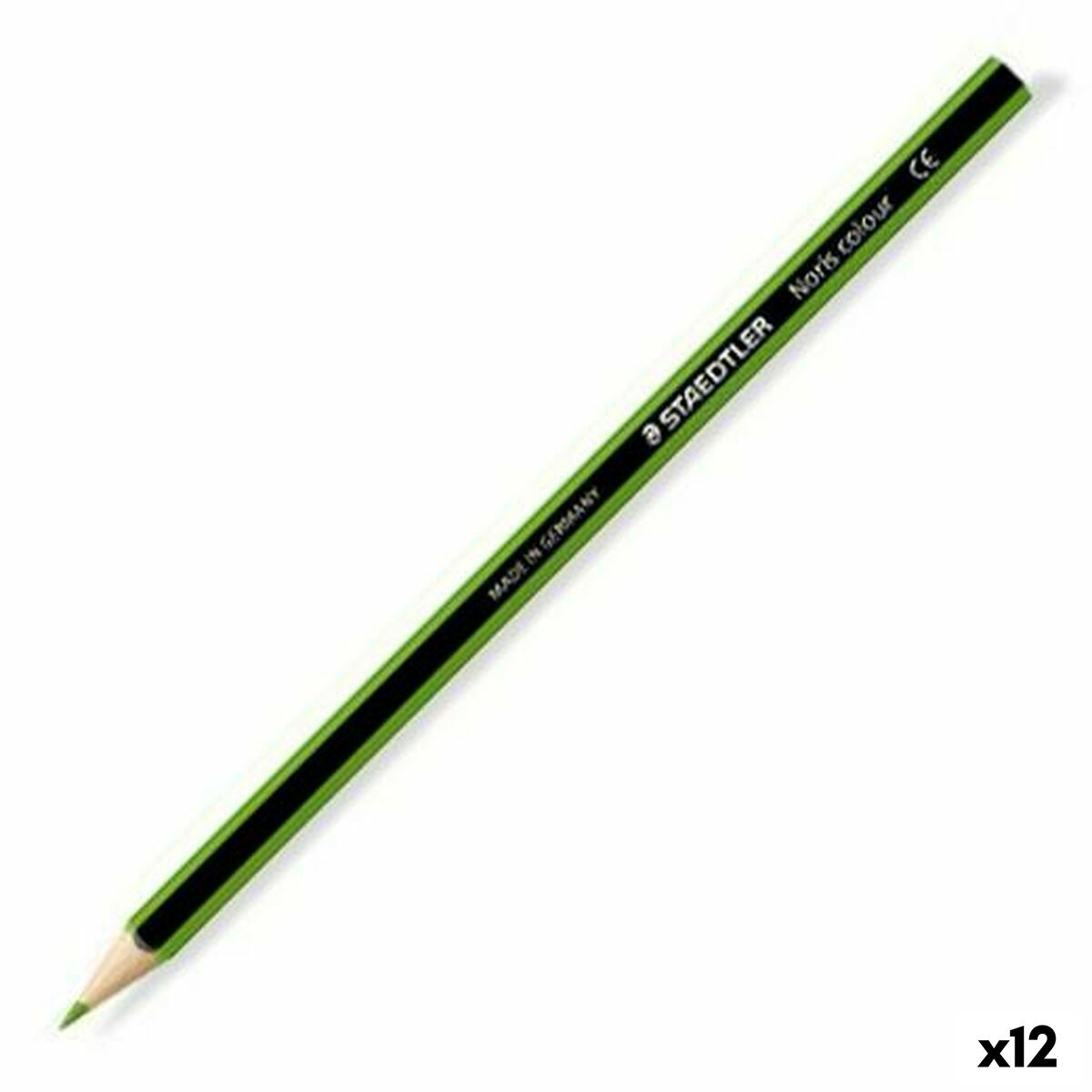 Colouring pencils Staedtler Wopex Green (12 Units) Colouring pencils Staedtler Wopex Green (12 Units)