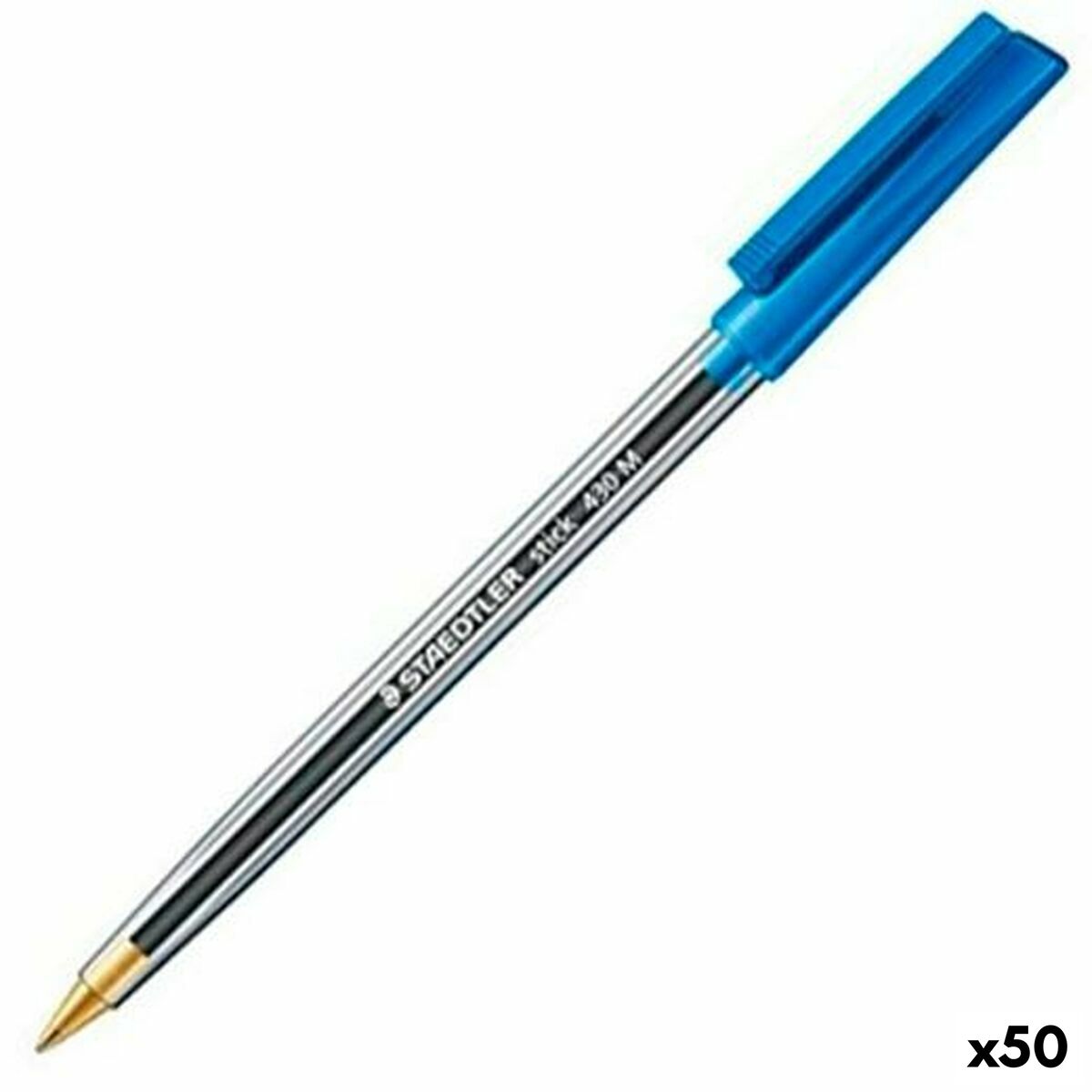 Pen Staedtler Stick 430 Blue (50 Units) Pen Staedtler Stick 430 Blue (50 Units)