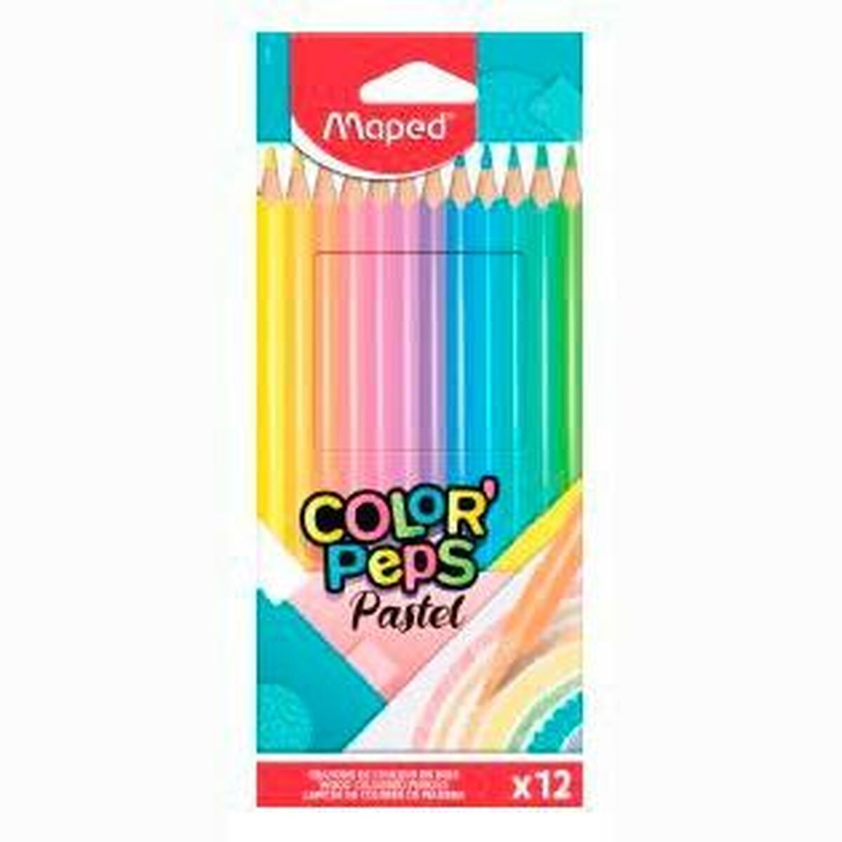 Colouring pencils Maped Color’ Peps Multicolour 12 Pieces (12 Units)