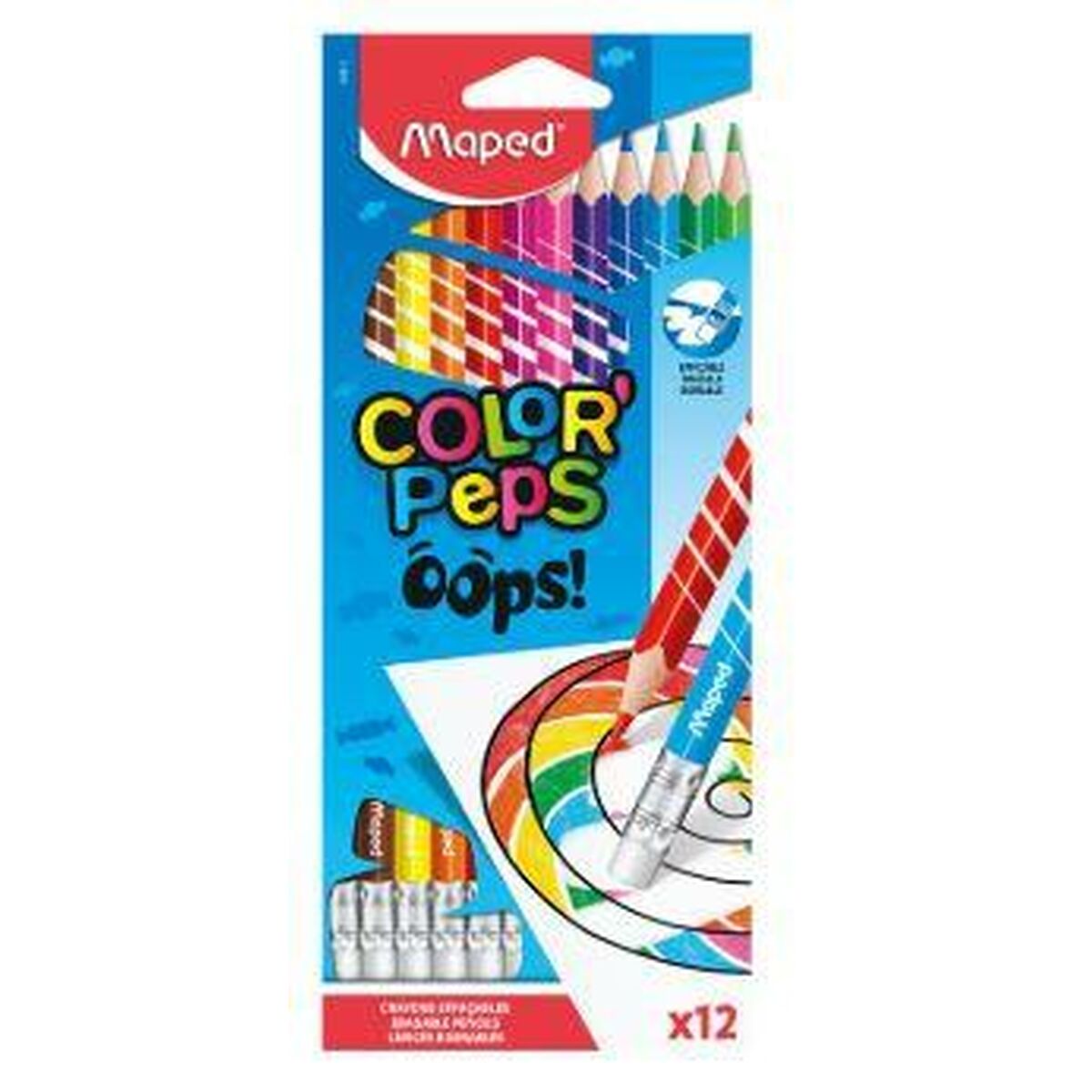Colouring pencils Maped Color’ Peps Multicolour 12 Pieces (12 Units)