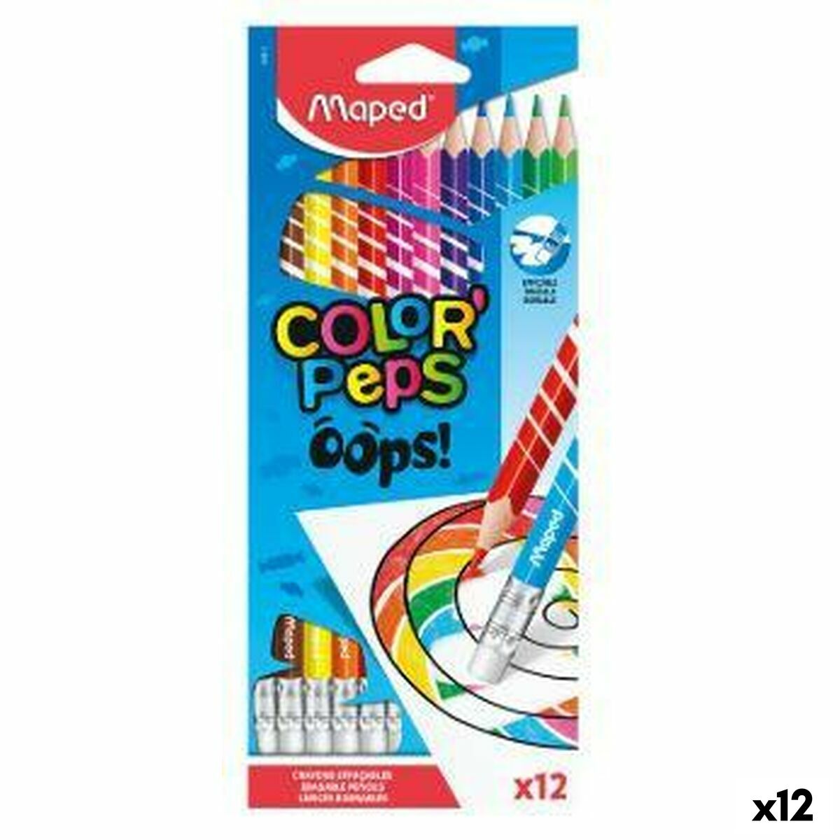 Colouring pencils Maped Color’ Peps Multicolour 12 Pieces (12 Units)