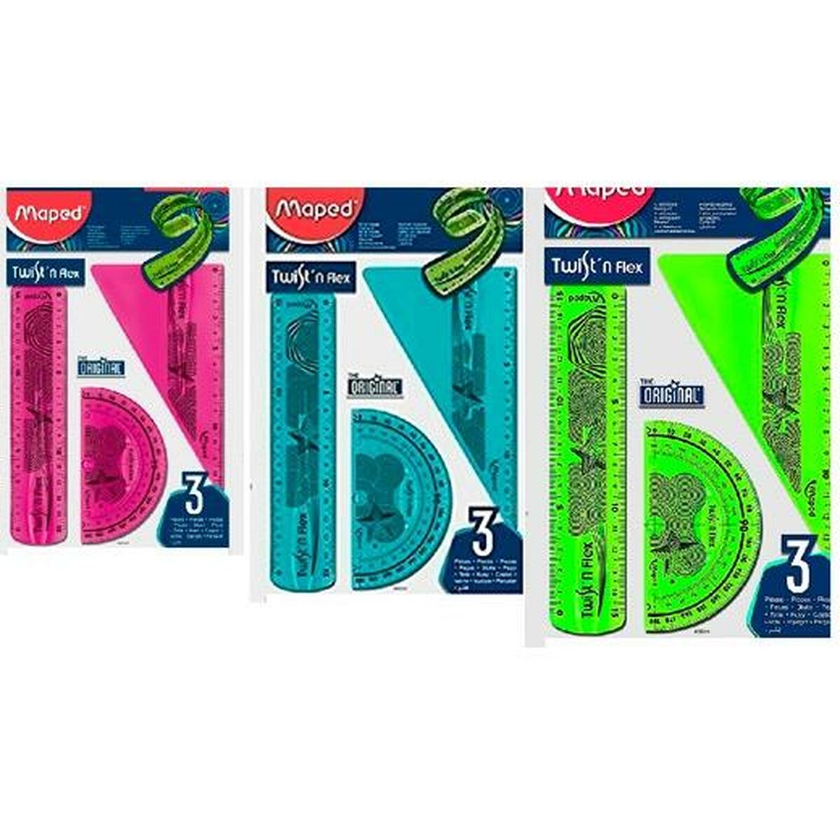 Geometry set Maped Twist’n Flex Original 3 Pieces 10Units