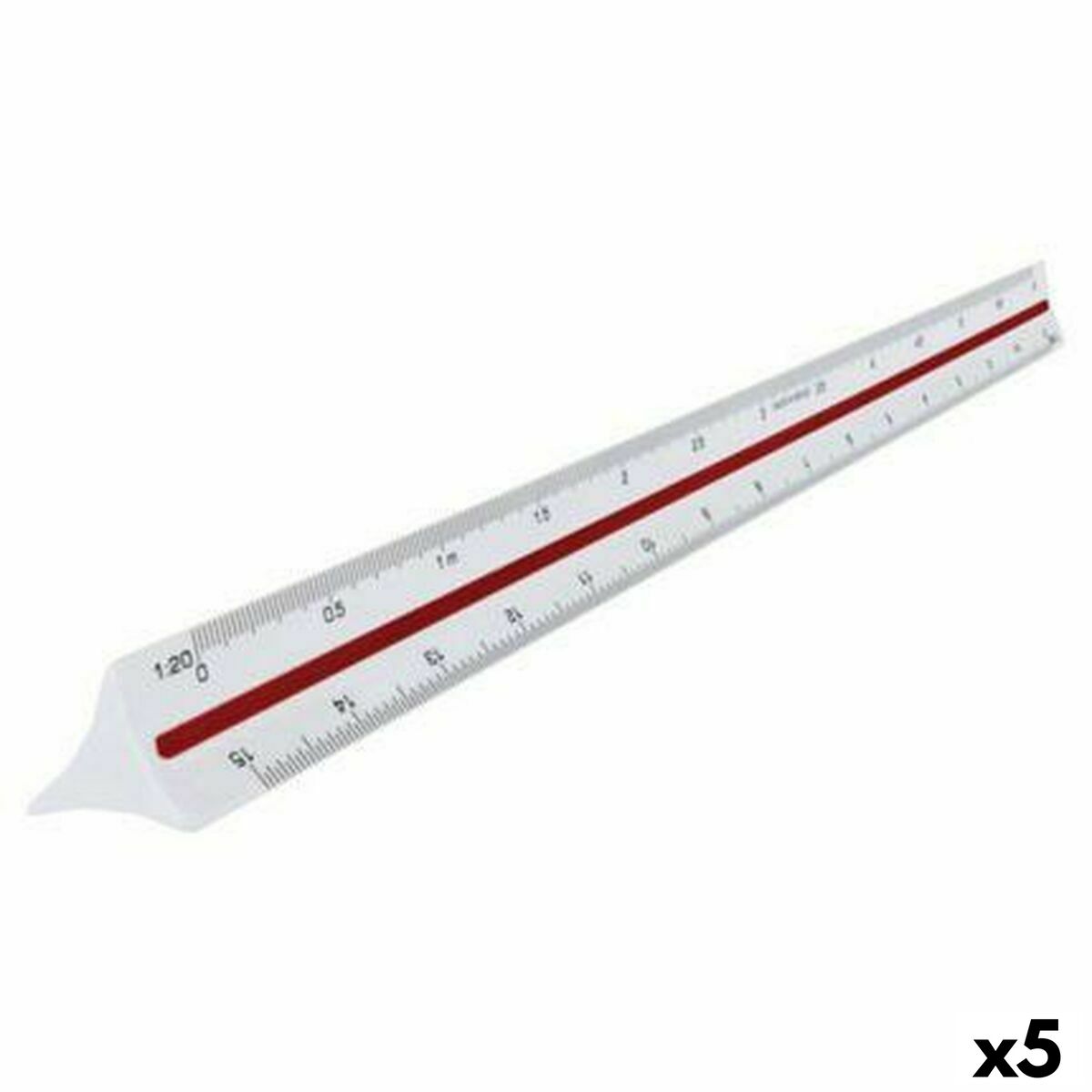 Ruler Maped White 30 cm (5 Units) Ruler Maped White 30 cm (5 Units)