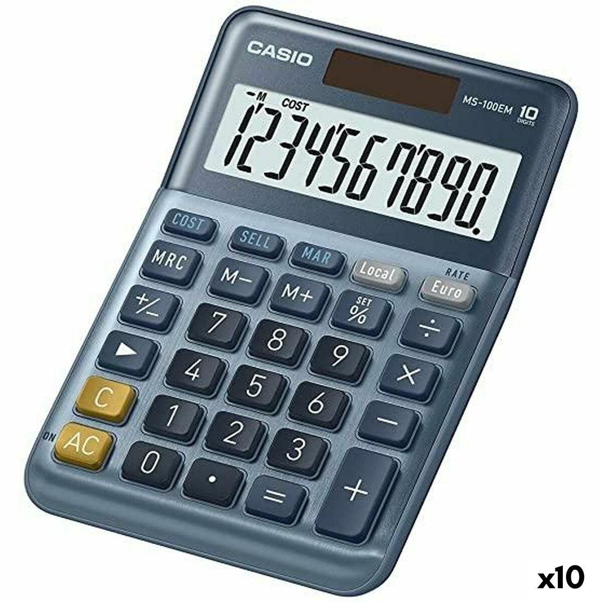 Calculator Casio MS-100EM Blue (10Units) Calculator Casio MS-100EM Blue (10Units)